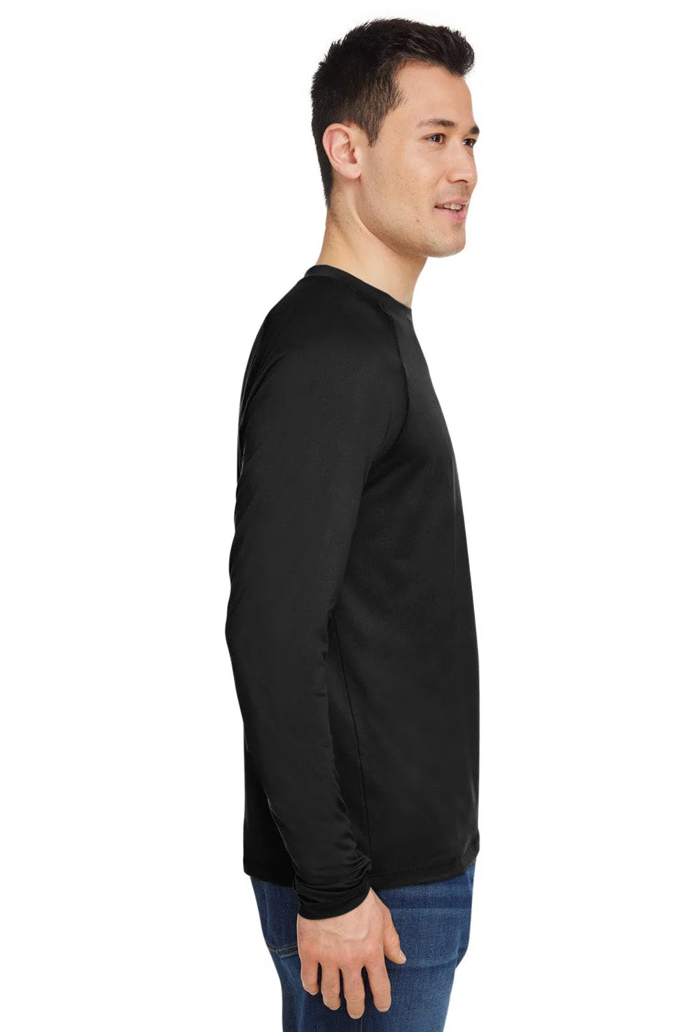 Marmot Mens Windridge Moisture Wicking Long Sleeve Crewneck T-Shirt - Black