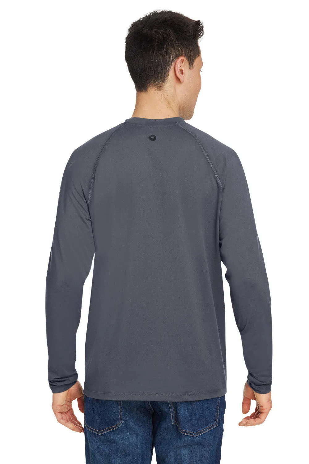 Marmot Mens Windridge Moisture Wicking Long Sleeve Crewneck T-Shirt - Steel Onyx Grey