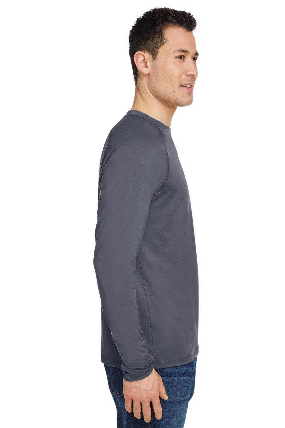 Marmot Mens Windridge Moisture Wicking Long Sleeve Crewneck T-Shirt - Steel Onyx Grey