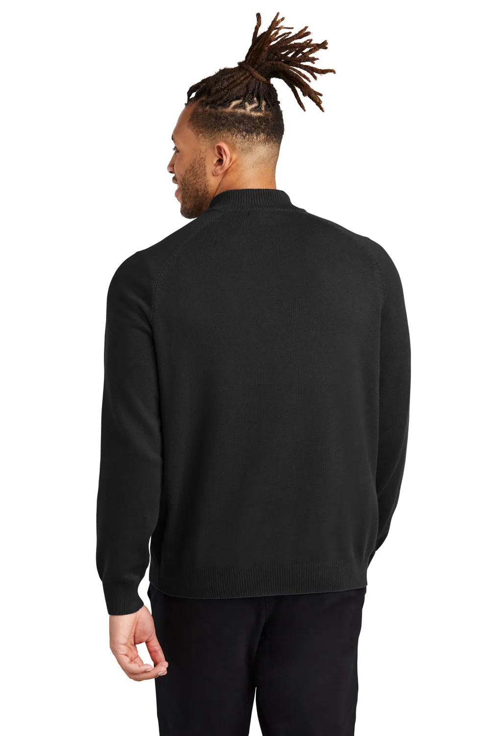 Mercer Mettle Mens 1/4 Zip Sweater - Deep Black
