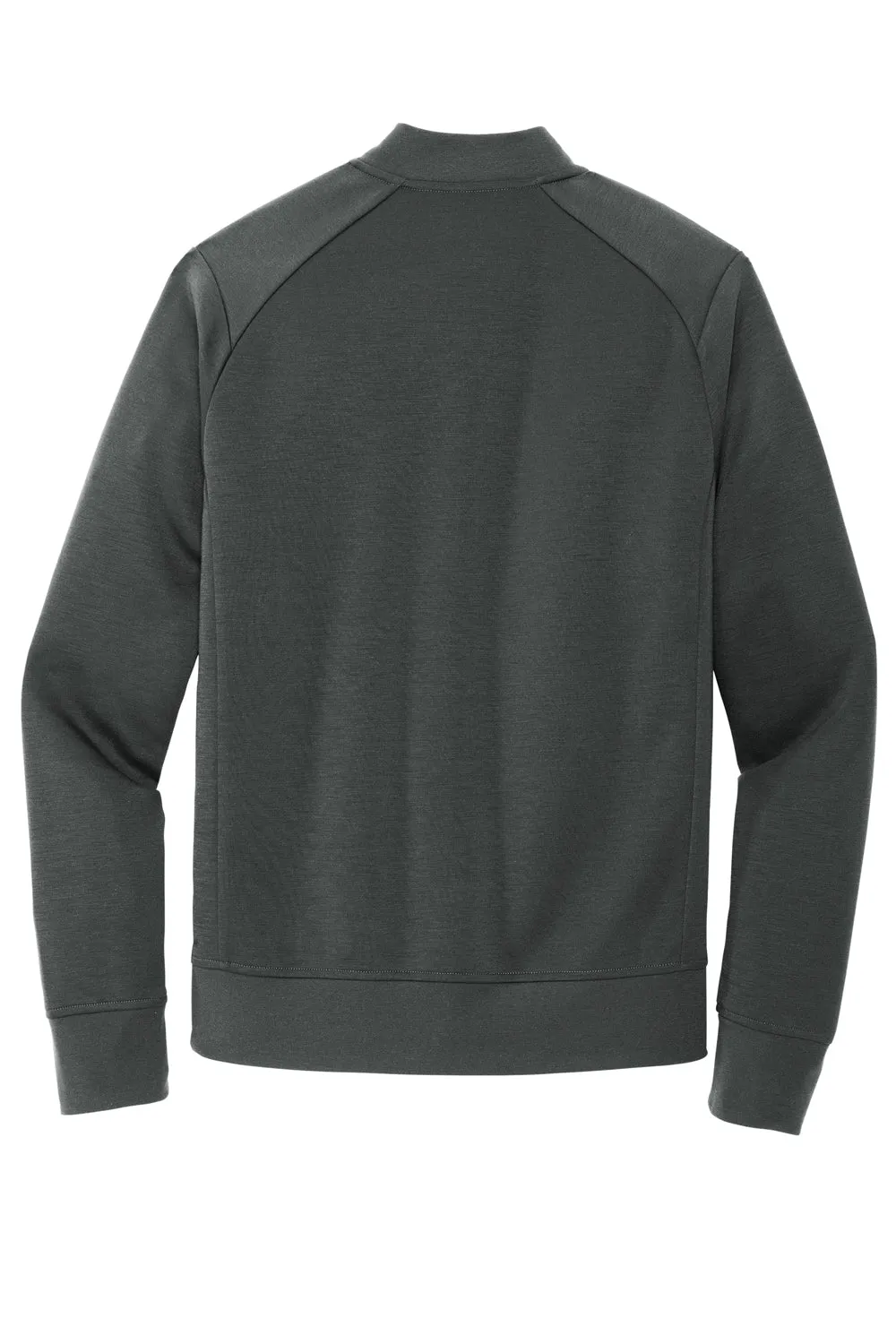 Mercer Mettle Mens Double Knit Full Zip Bomber Jacket - Anchor Grey