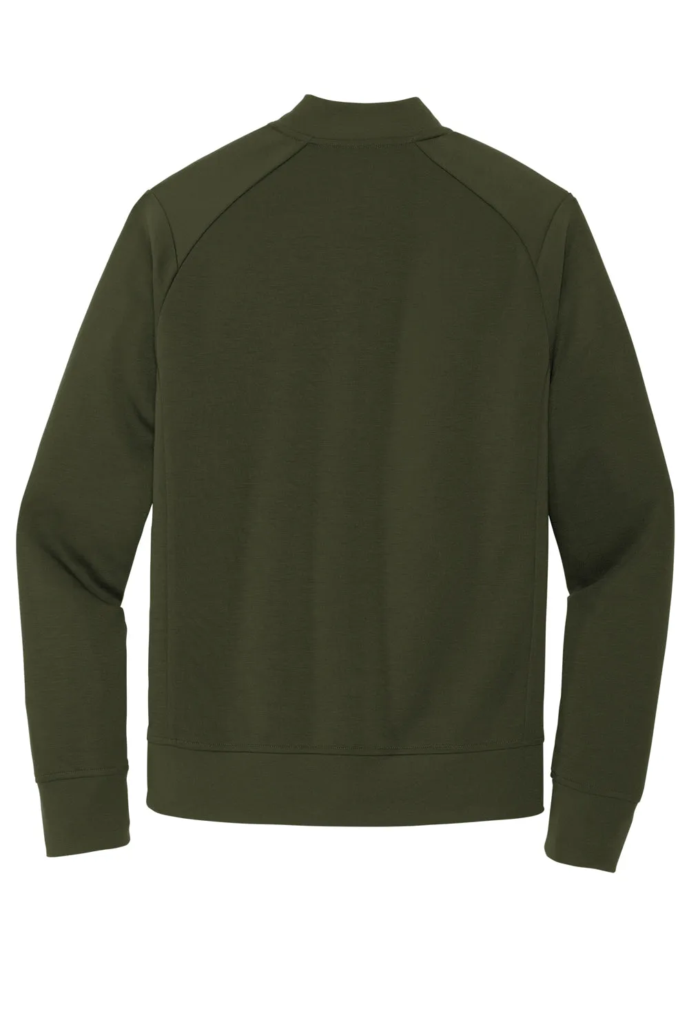 Mercer Mettle Mens Double Knit Full Zip Bomber Jacket - Townsend Green