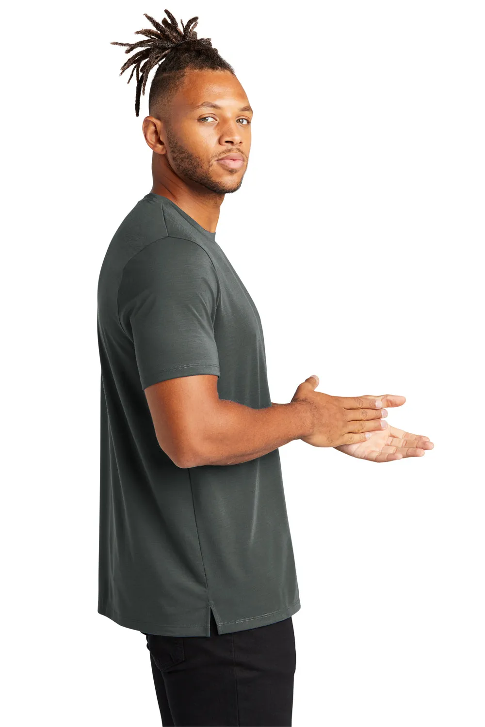 Mercer Mettle Mens Moisture Wicking Short Sleeve Crewneck T-Shirt - Anchor Grey