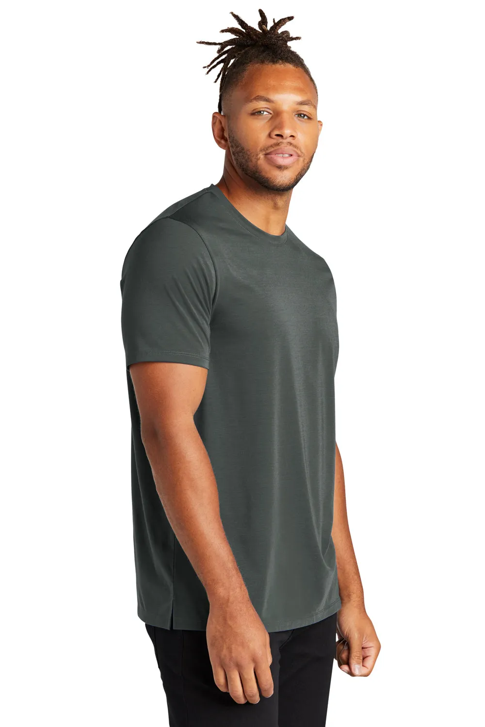 Mercer Mettle Mens Moisture Wicking Short Sleeve Crewneck T-Shirt - Anchor Grey