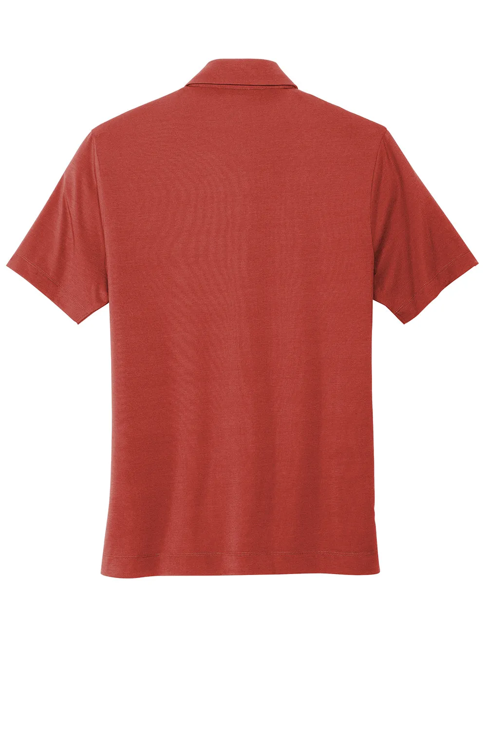 Mercer Mettle Mens Moisture Wicking Short Sleeve Polo Shirt - Terracotta