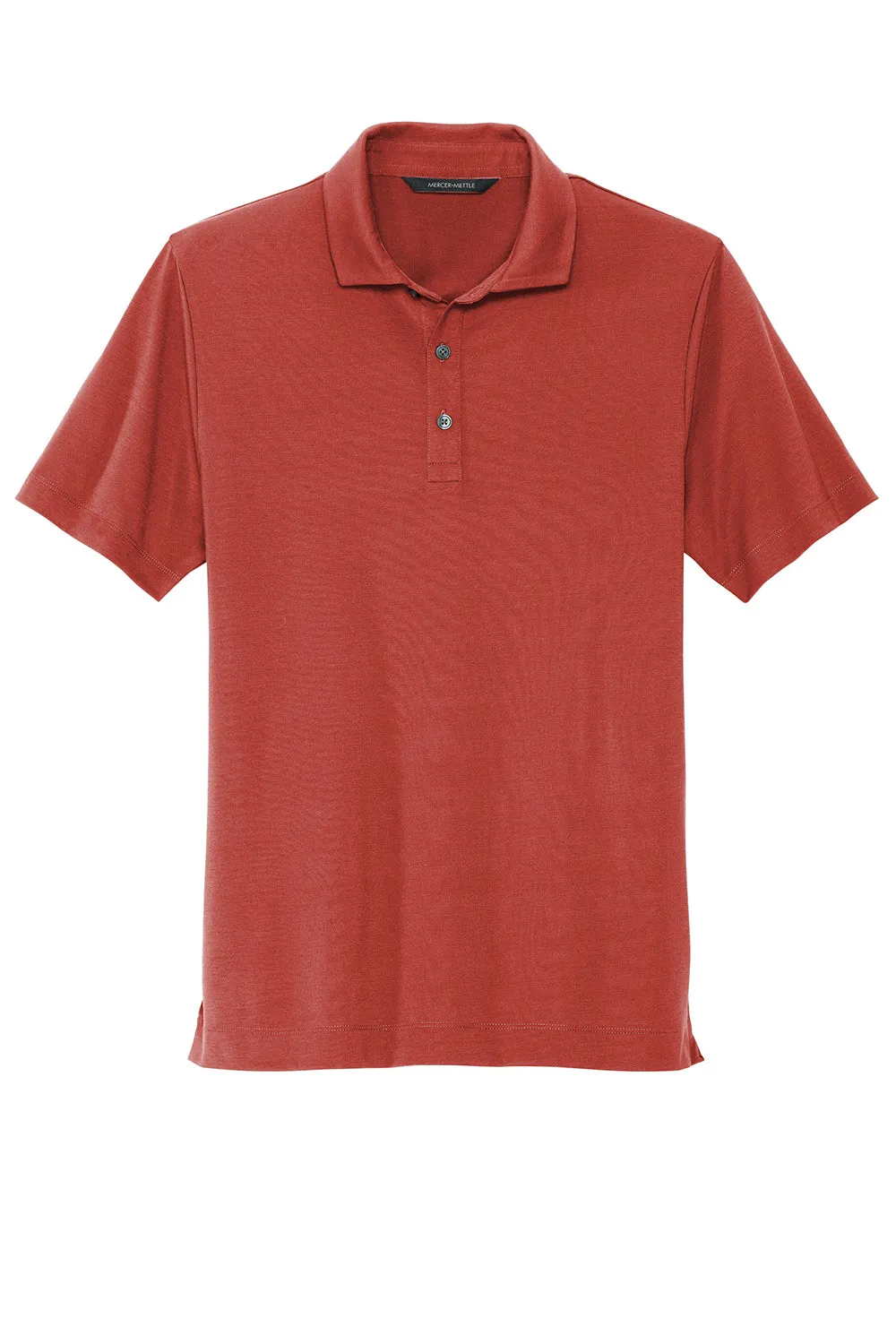 Mercer Mettle Mens Moisture Wicking Short Sleeve Polo Shirt - Terracotta