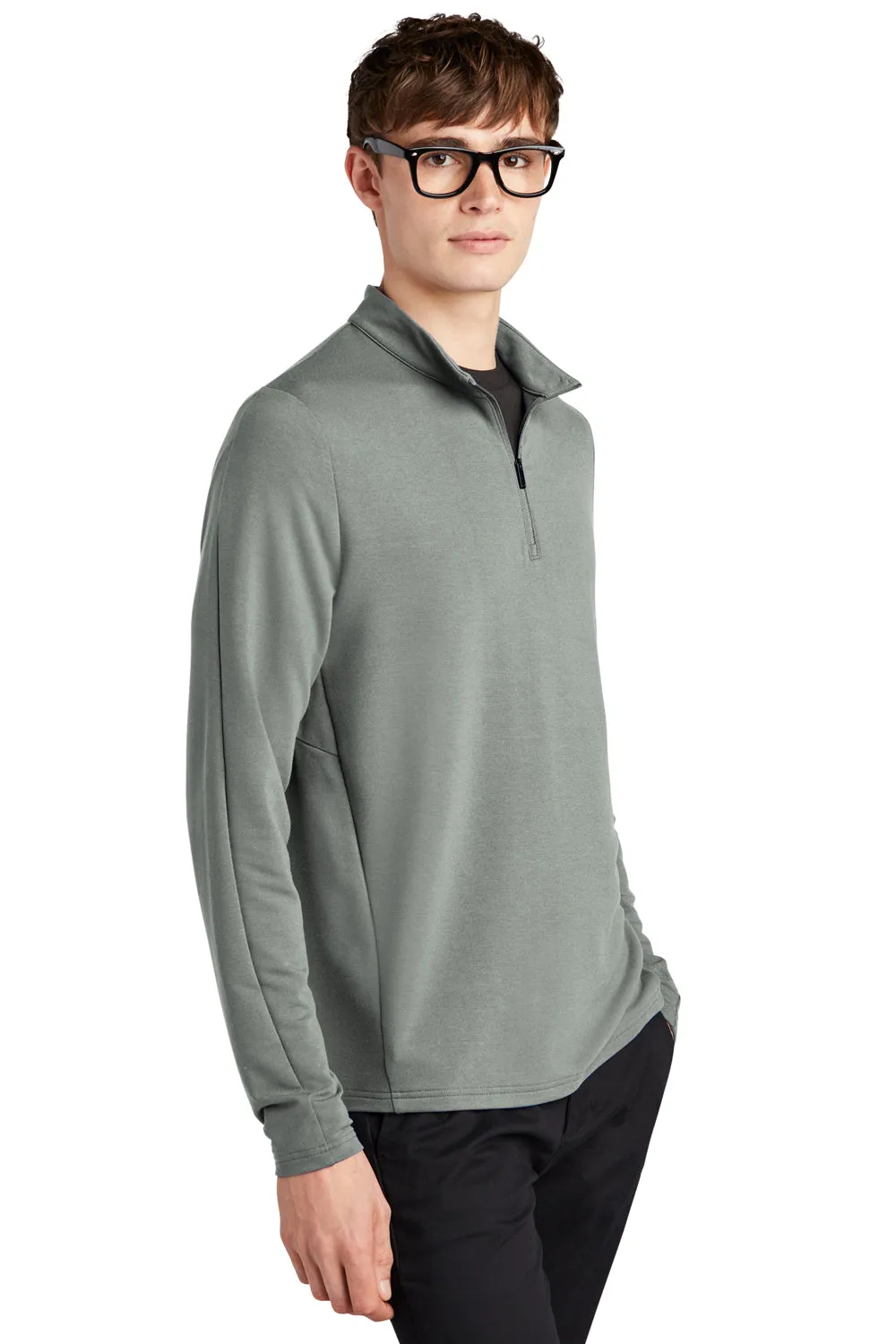 Mercer Mettle Mens Stretch 1/4 Zip Sweatshirt - Gusty Grey