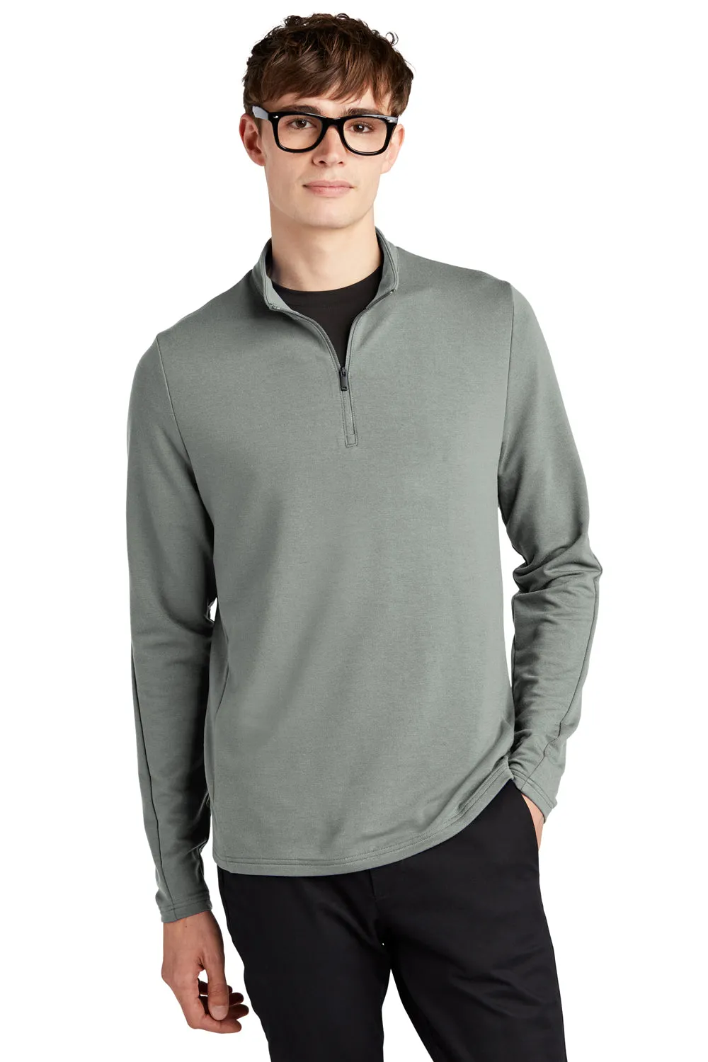 Mercer Mettle Mens Stretch 1/4 Zip Sweatshirt - Gusty Grey