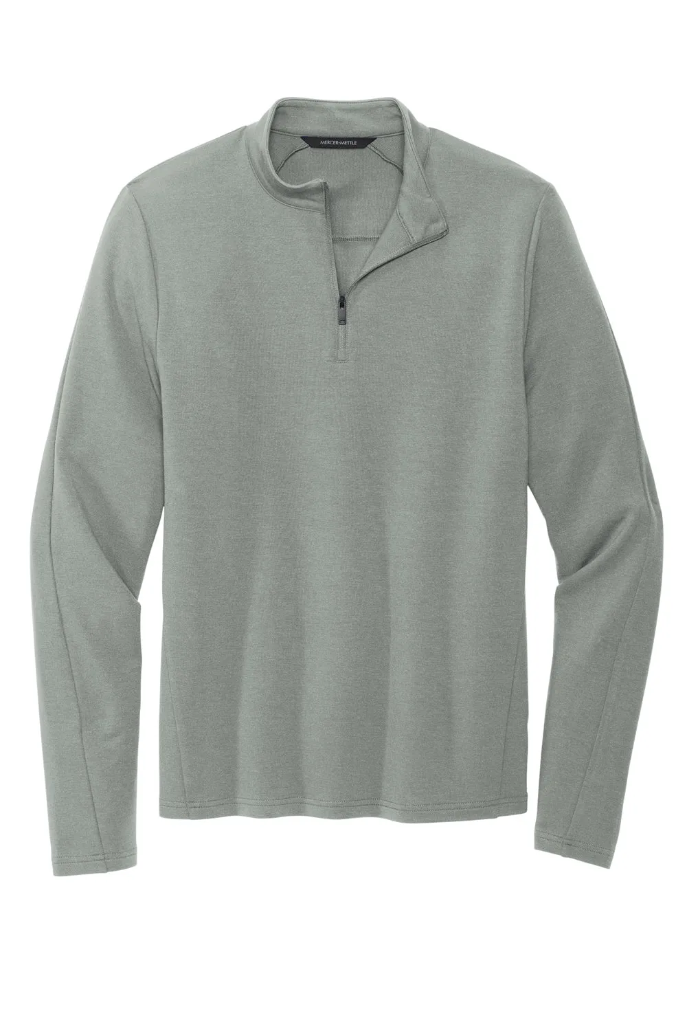 Mercer Mettle Mens Stretch 1/4 Zip Sweatshirt - Gusty Grey
