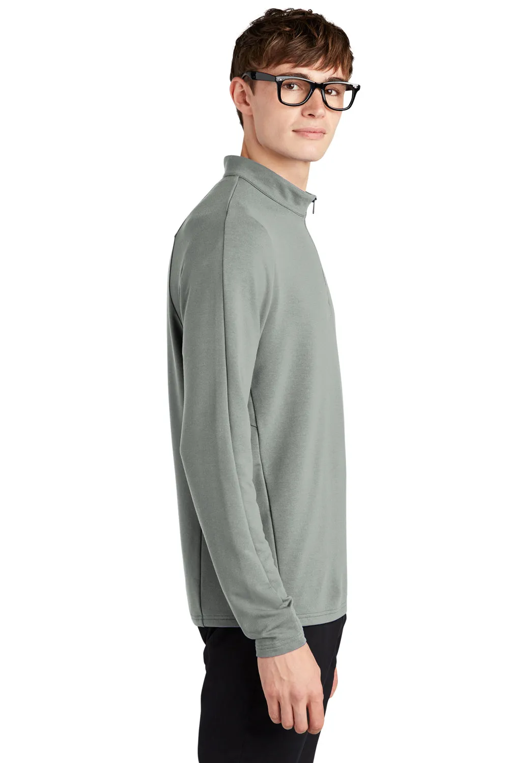Mercer Mettle Mens Stretch 1/4 Zip Sweatshirt - Gusty Grey