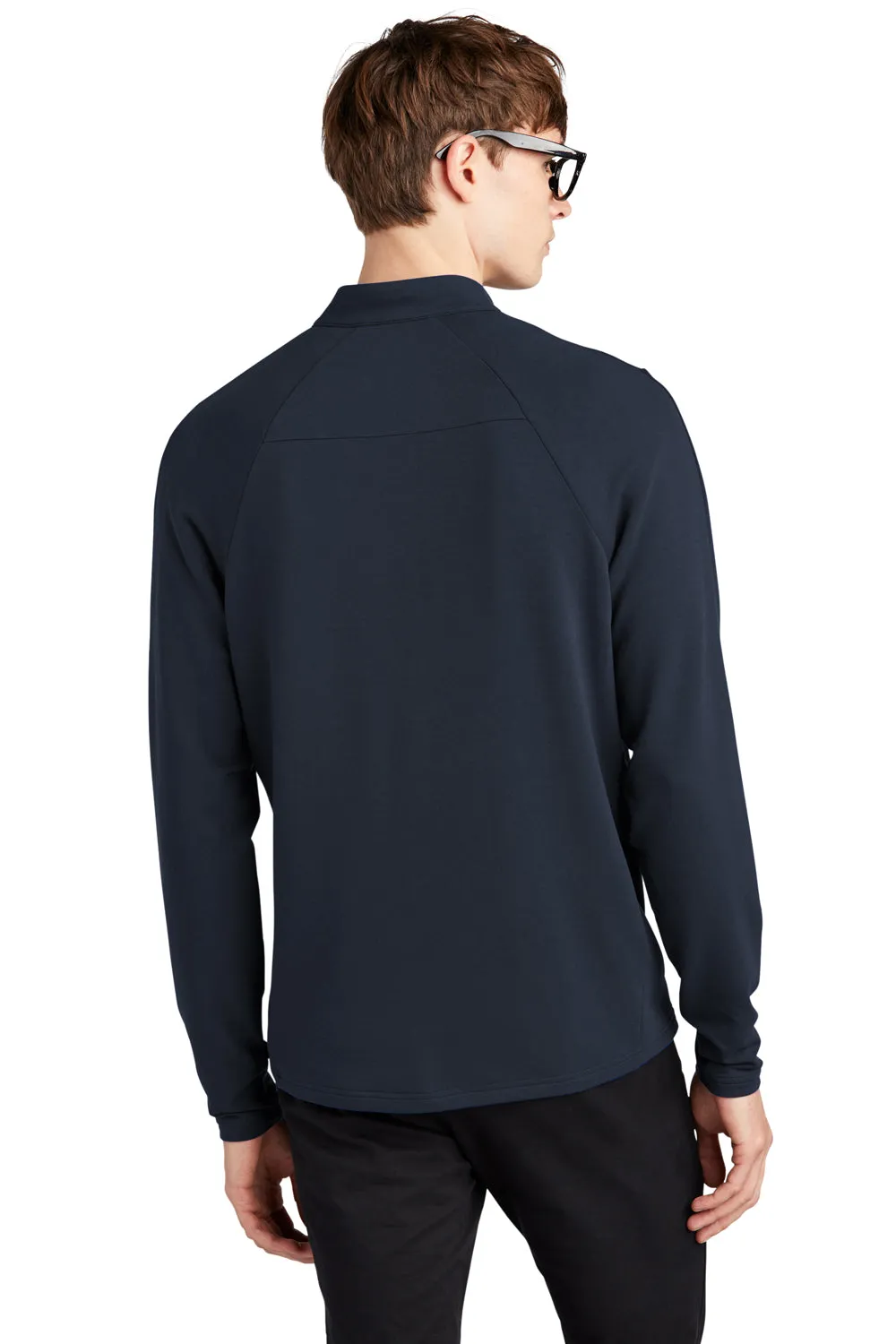 Mercer Mettle Mens Stretch 1/4 Zip Sweatshirt - Night Navy Blue