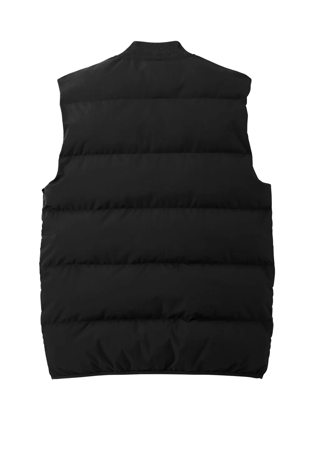 Mercer Mettle Mens Water Resistant Full Zip Puffy Vest - Deep Black