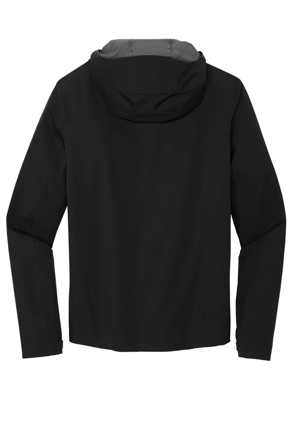Mercer Mettle Mens Waterproof Full Zip Hooded Rain Jacket - Deep Black