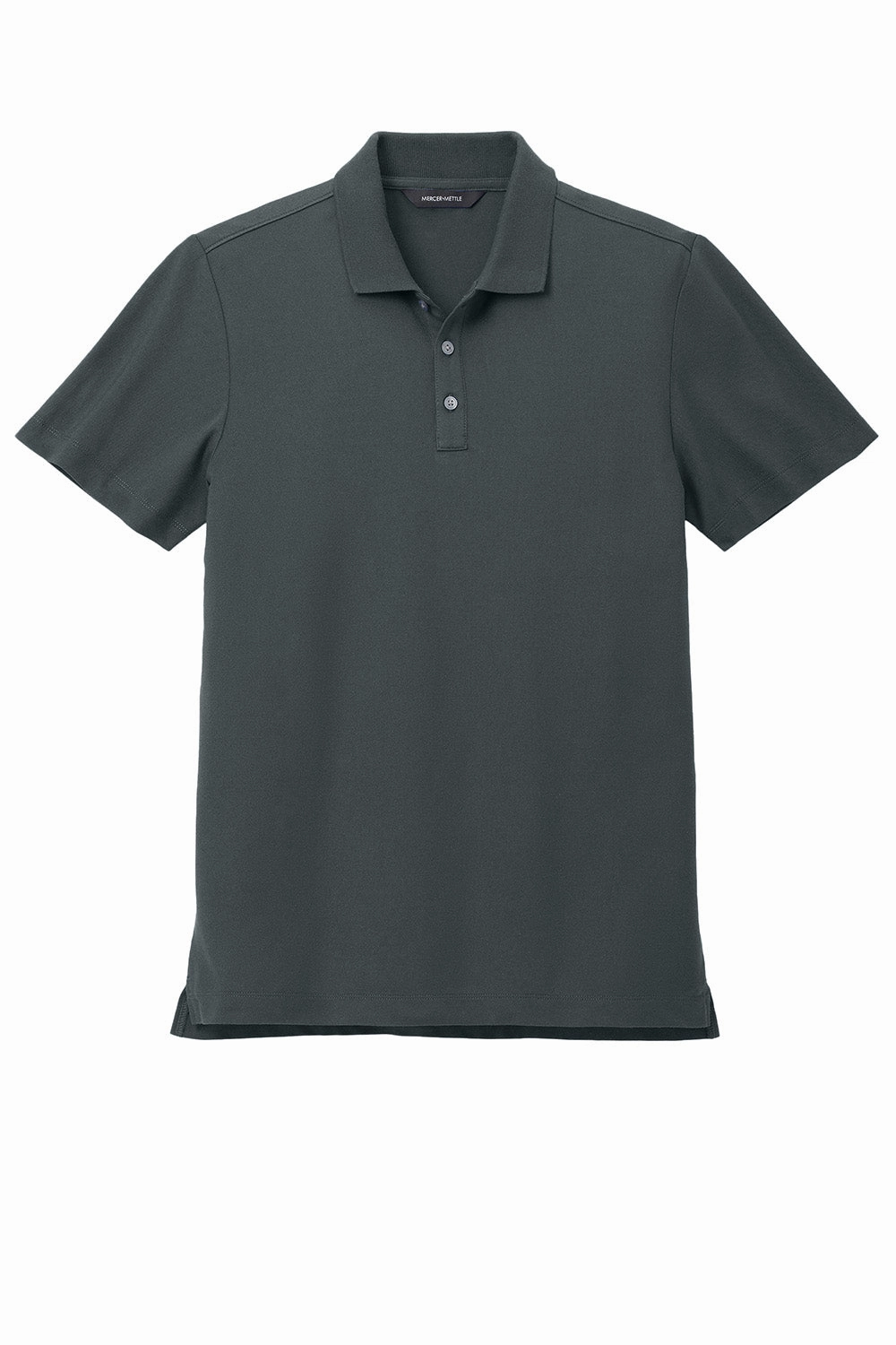 Mercer Mettle Mens Moisture Wicking Short Sleeve Polo Shirt - Storm Grey