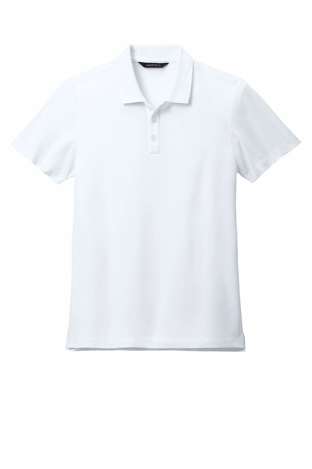 Mercer Mettle Mens Moisture Wicking Short Sleeve Polo Shirt - White