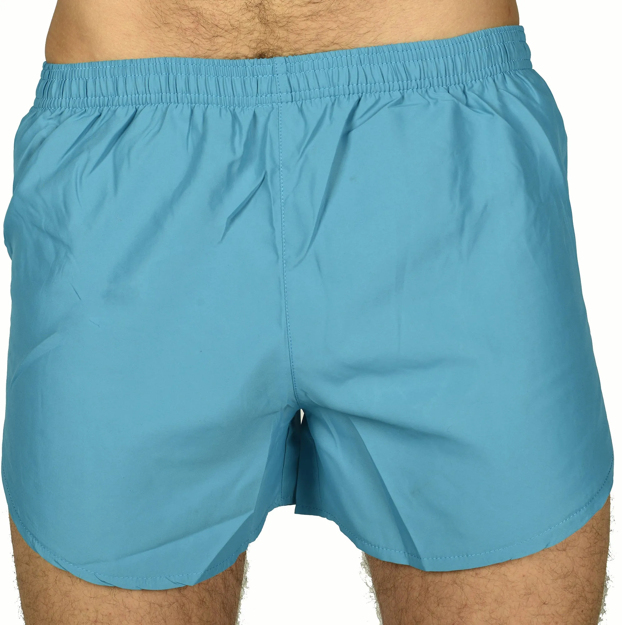 More Mile More-Tech Split Leg Mens Running Shorts - Blue men's shorts for summer activities and lounging