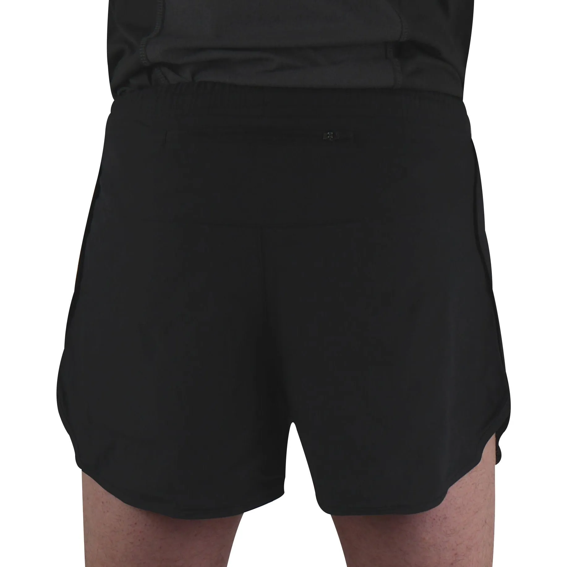 More Mile Racer Split Mens Running Shorts - Black