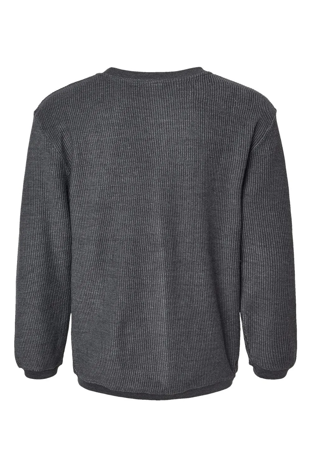 MV Sport Mens Corded Crewneck Sweatshirt - Charcoal Grey