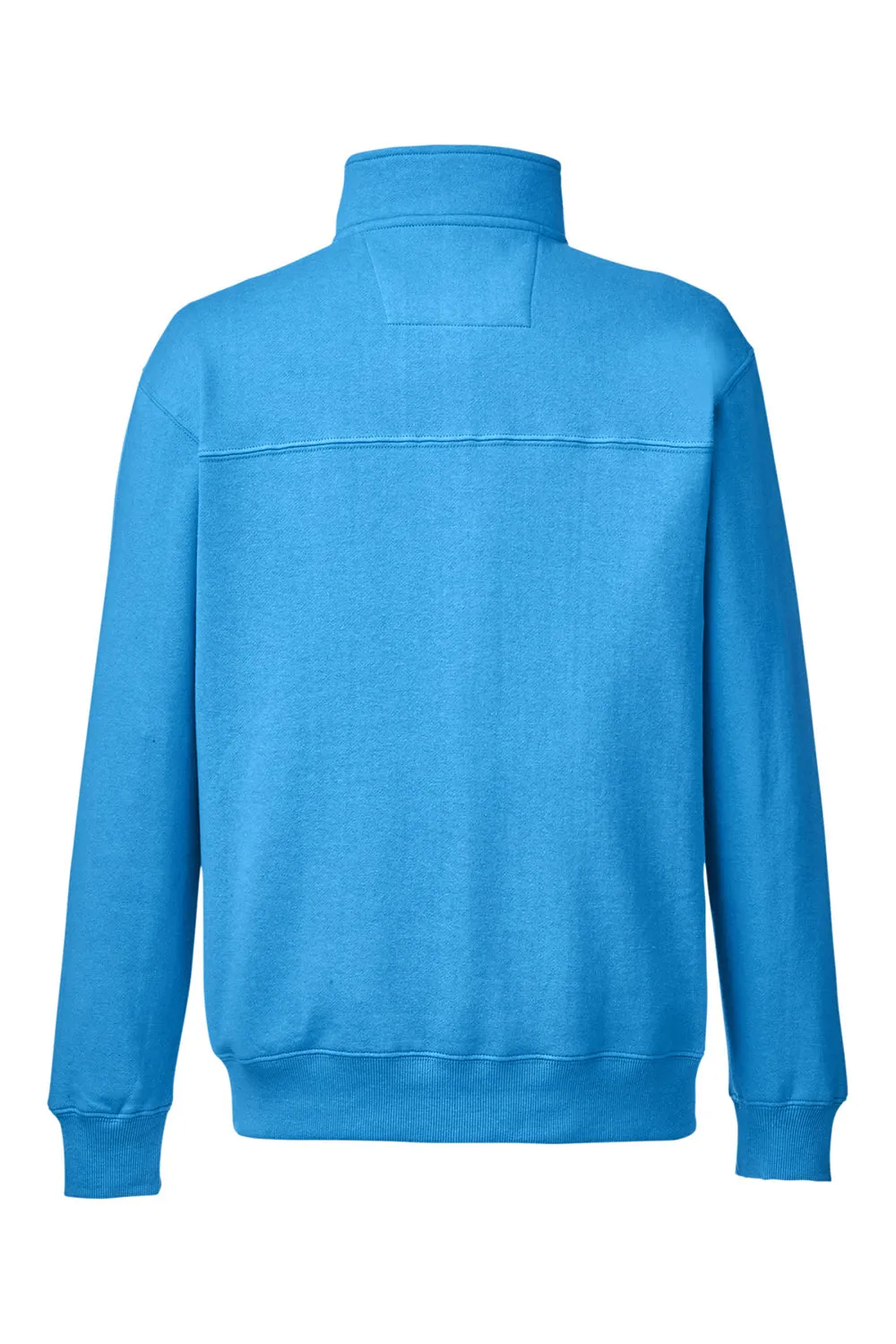 Nautica Mens Anchor 1/4 Zip Sweatshirt w/ Pockets - Azure Blue
