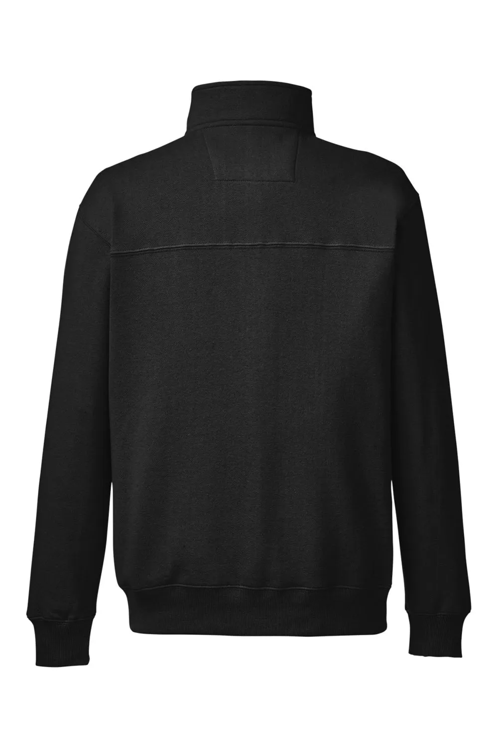 Nautica Mens Anchor 1/4 Zip Sweatshirt w/ Pockets - Black