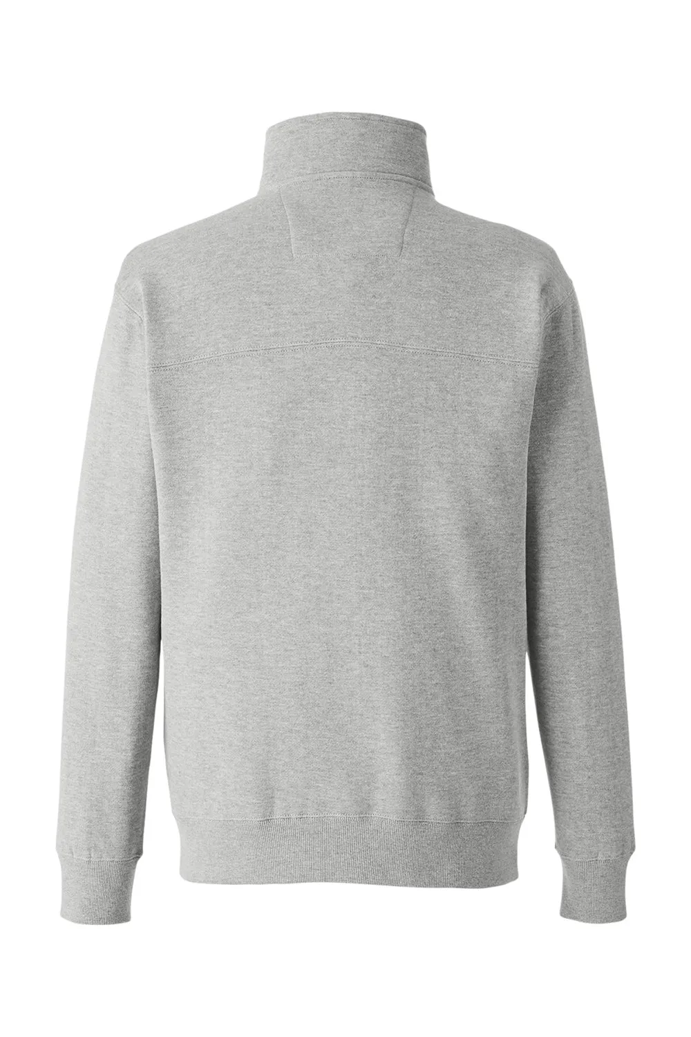 Nautica Mens Anchor 1/4 Zip Sweatshirt w/ Pockets - Oxford Grey