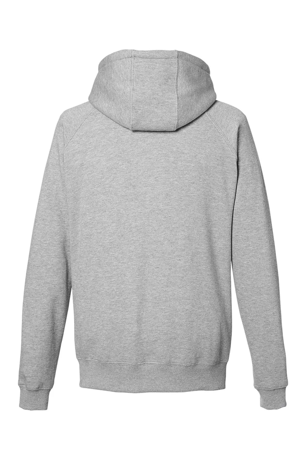 Nautica Mens Anchor Fleece Hooded Sweatshirt Hoodie w/ Pouch Pocket - Heather Oxford Grey