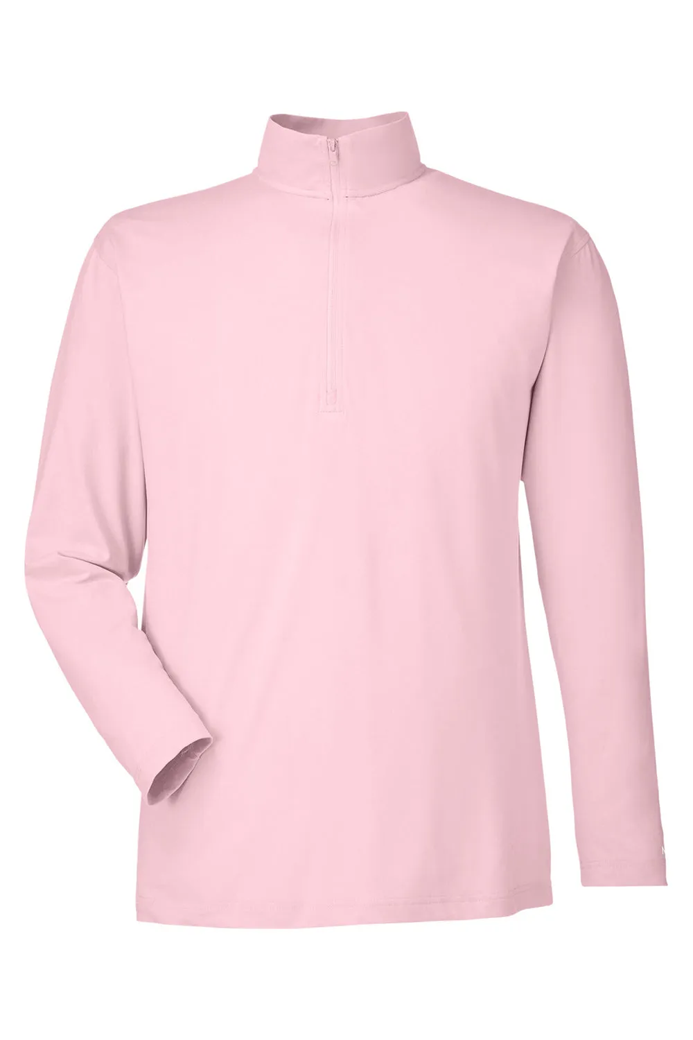 Nautica Mens Saltwater UPF 40  1/4 Zip Sweatshirt - Sunset Pink