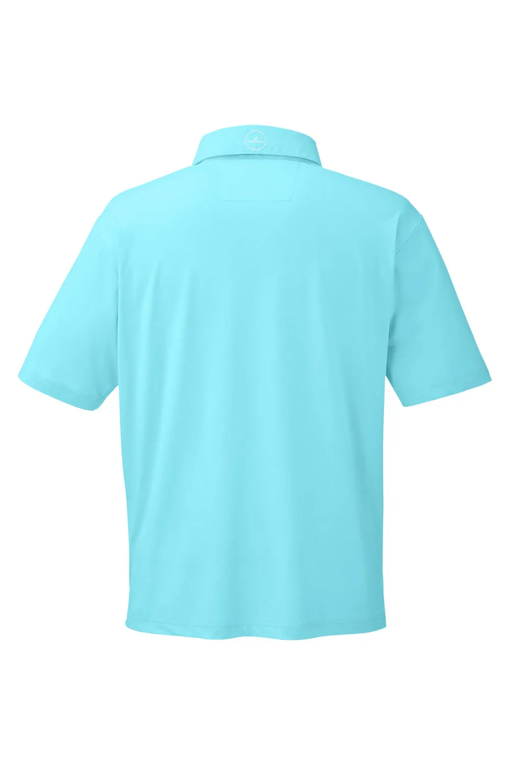 Nautica Mens Saltwater UPF 40  Short Sleeve Polo Shirt - Sea Mist Blue