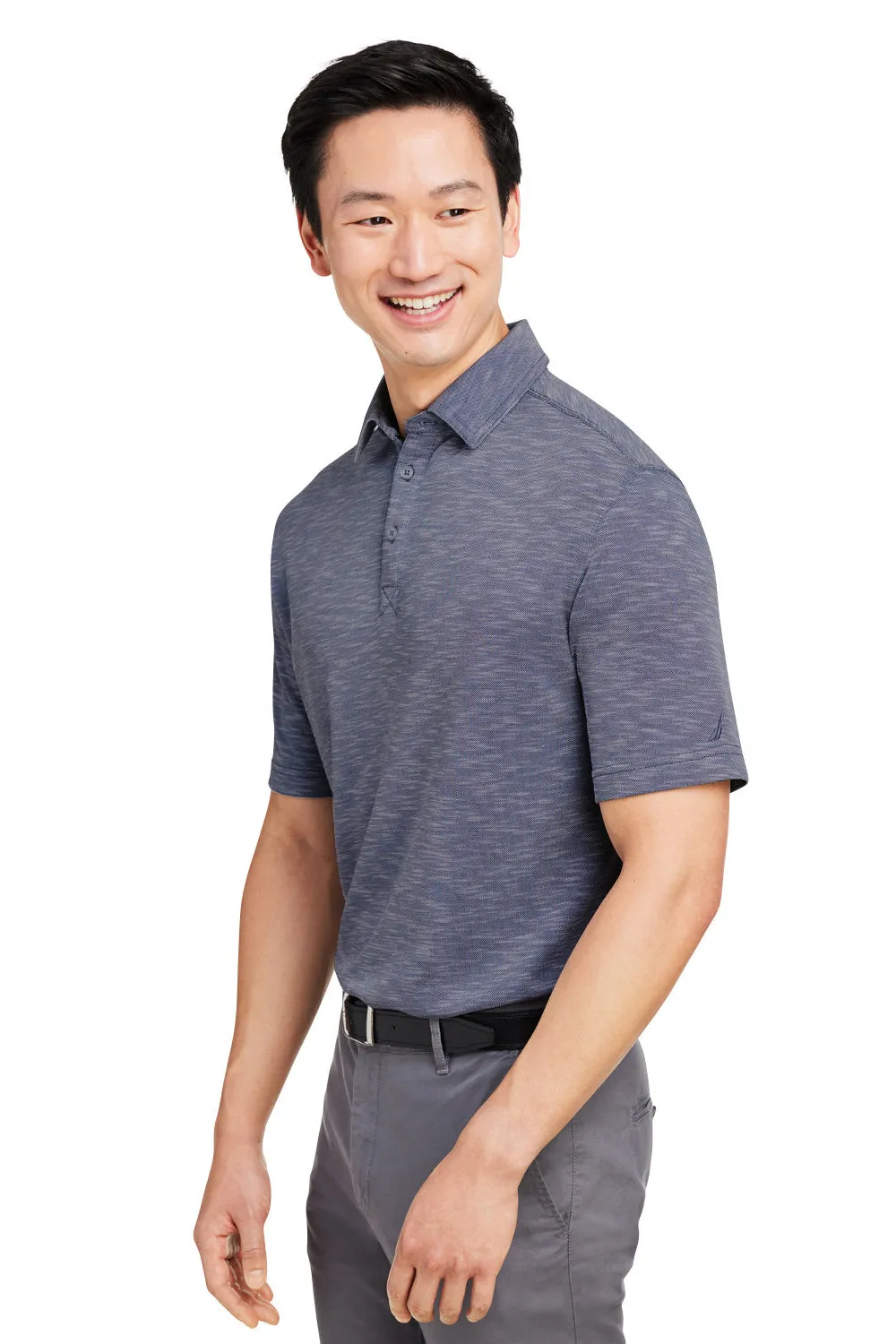 Nautica Mens Sun Surfer Short Sleeve Polo Shirt - Vintage Navy Blue