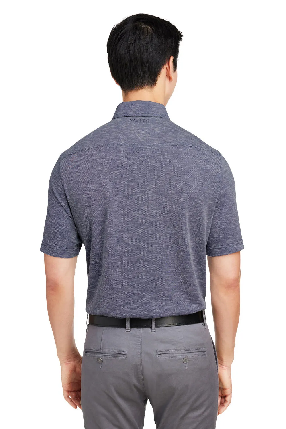 Nautica Mens Sun Surfer Short Sleeve Polo Shirt - Vintage Navy Blue