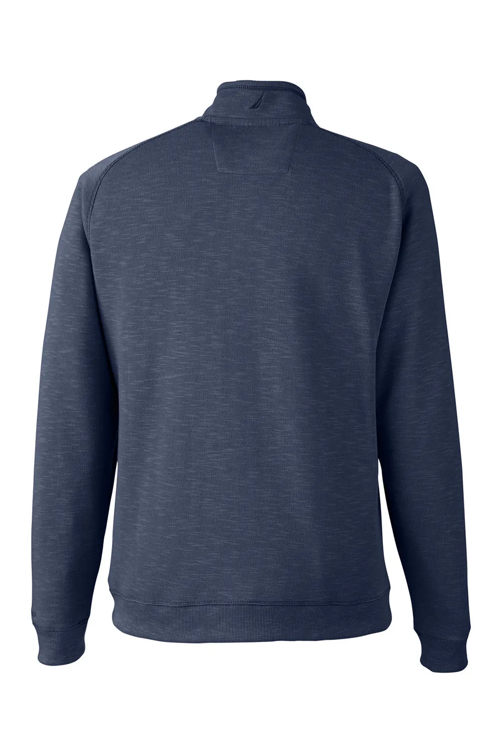 Nautica Mens Sun Surfer Supreme 1/4 Zip Sweatshirt w/ Pockets - Vintage Navy Blue