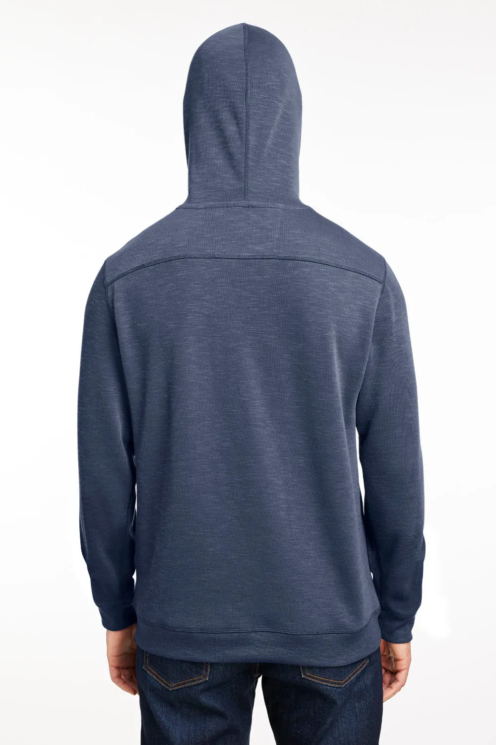 Nautica Mens Sun Surfer Supreme Hooded Sweatshirt Hoodie w/ Pockets - Vintage Navy Blue