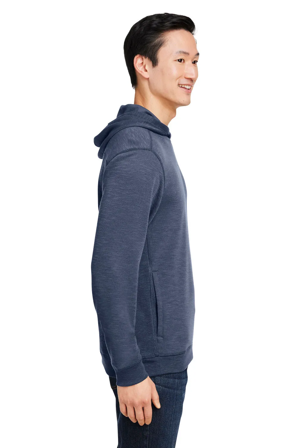 Nautica Mens Sun Surfer Supreme Hooded Sweatshirt Hoodie w/ Pockets - Vintage Navy Blue