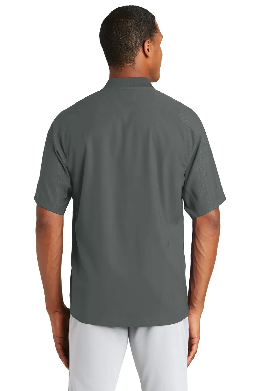 New Era Mens Cage Wind & Water Resistant 1/4 Zip Jacket - Graphite Grey
