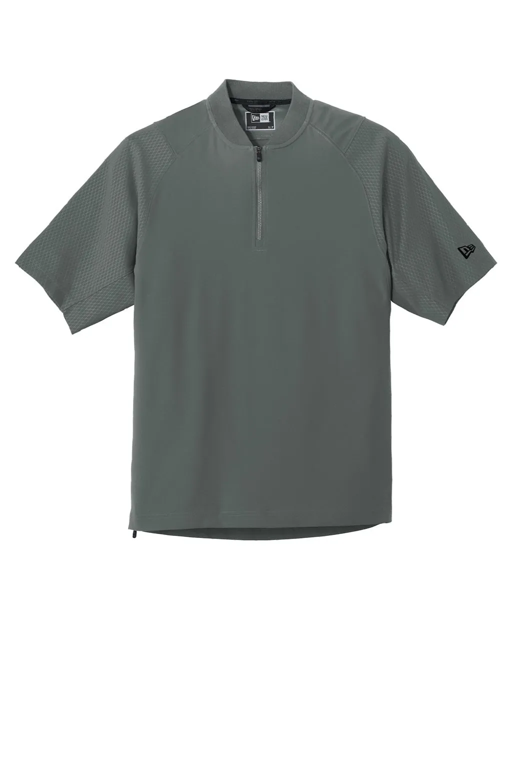 New Era Mens Cage Wind & Water Resistant 1/4 Zip Jacket - Graphite Grey