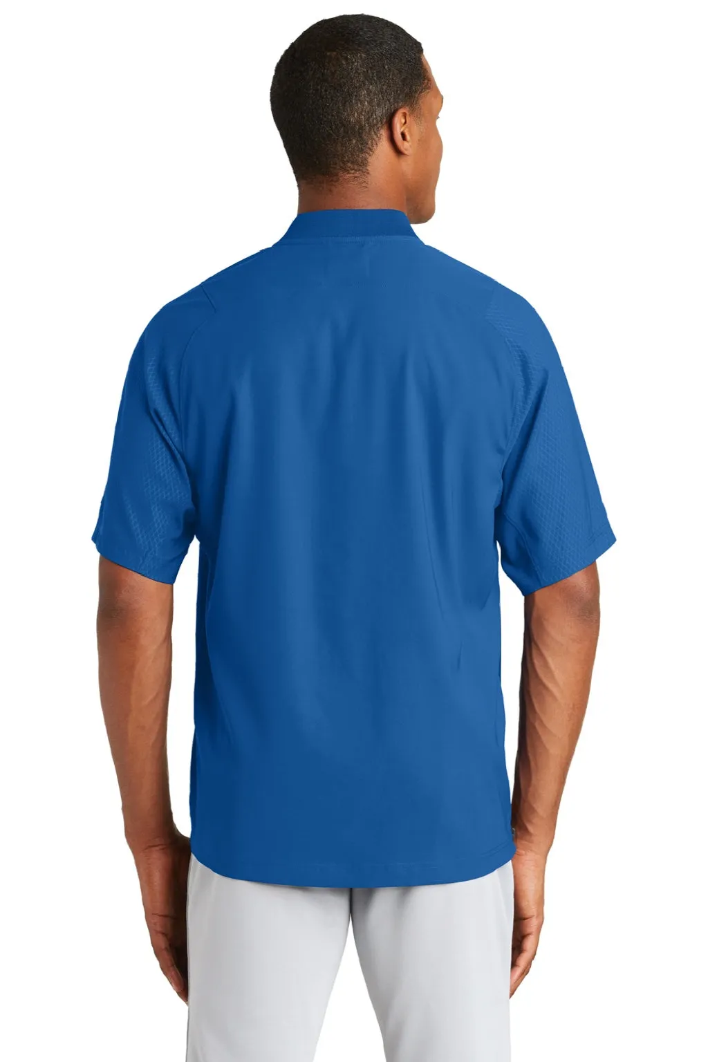 New Era Mens Cage Wind & Water Resistant 1/4 Zip Jacket - Royal Blue