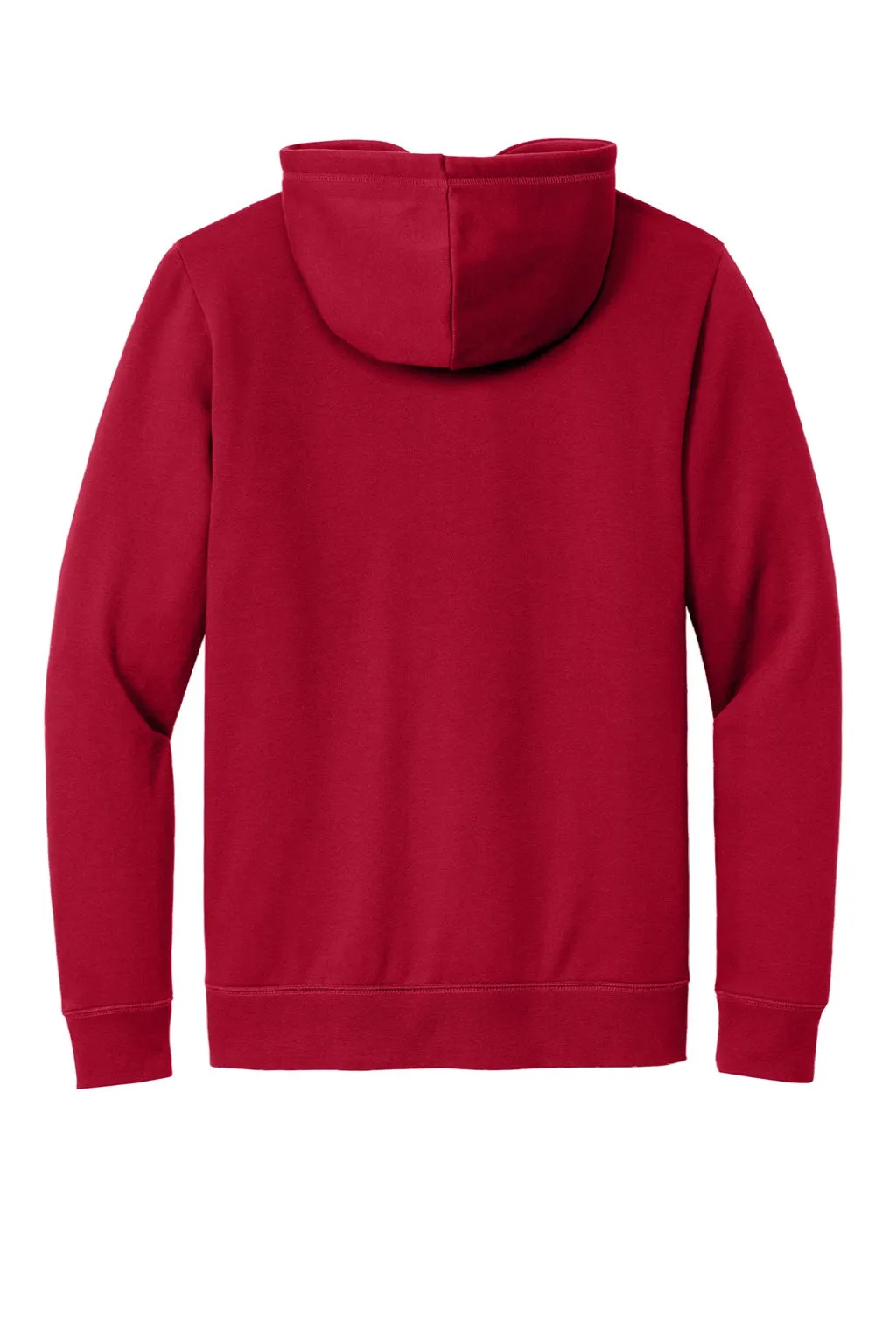 New Era Mens Comeback Fleece Hooded Sweatshirt Hoodie w/ Pouch Pocket - Crimson Red