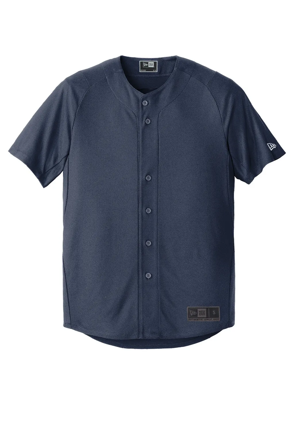 New Era Mens Diamond Era Moisture Wicking Short Sleeve Jersey - Navy Blue