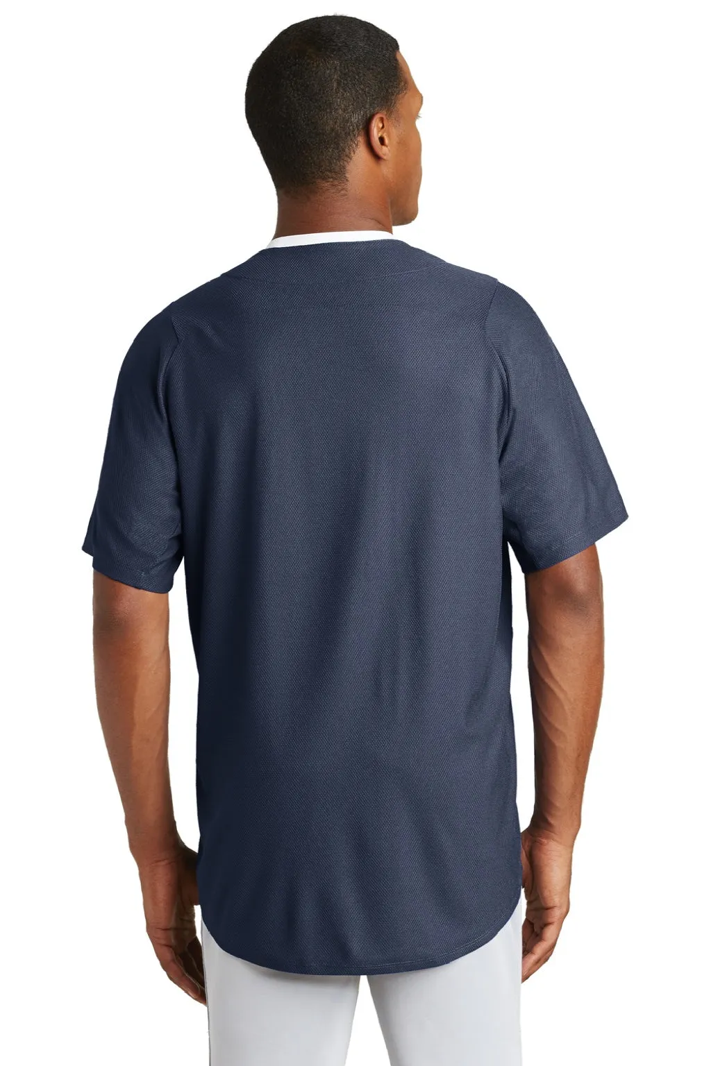 New Era Mens Diamond Era Moisture Wicking Short Sleeve Jersey - Navy Blue