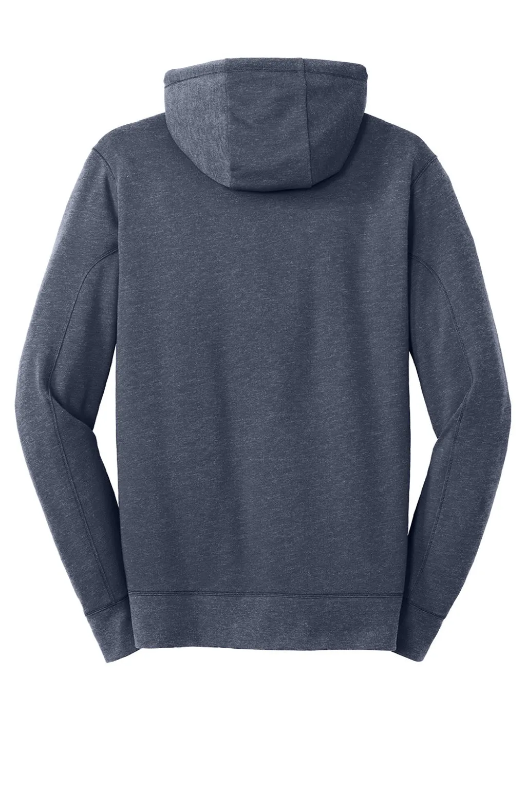 New Era Mens Fleece Full Zip Hooded Sweatshirt Hoodie w/ Pockets - Heather Navy Blue