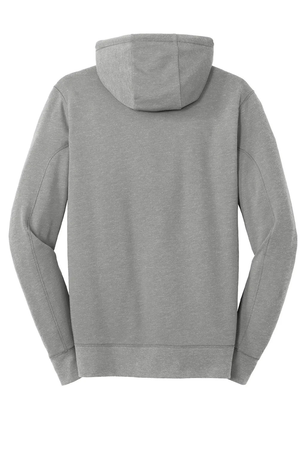 New Era Mens Fleece Full Zip Hooded Sweatshirt Hoodie w/ Pockets - Heather Shadow Grey