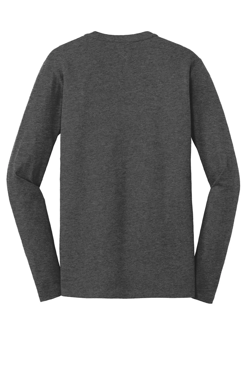 New Era Mens Heritage Long Sleeve Crewneck T-Shirt - Heather Black