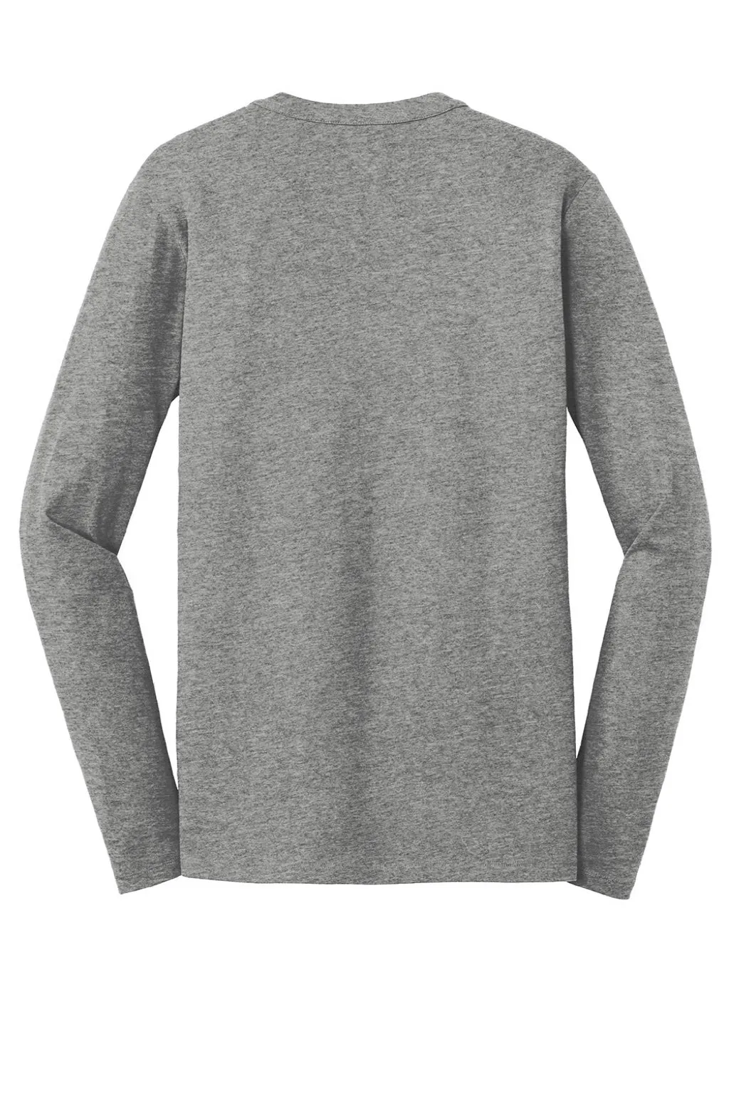 New Era Mens Heritage Long Sleeve Crewneck T-Shirt - Heather Shadow Grey