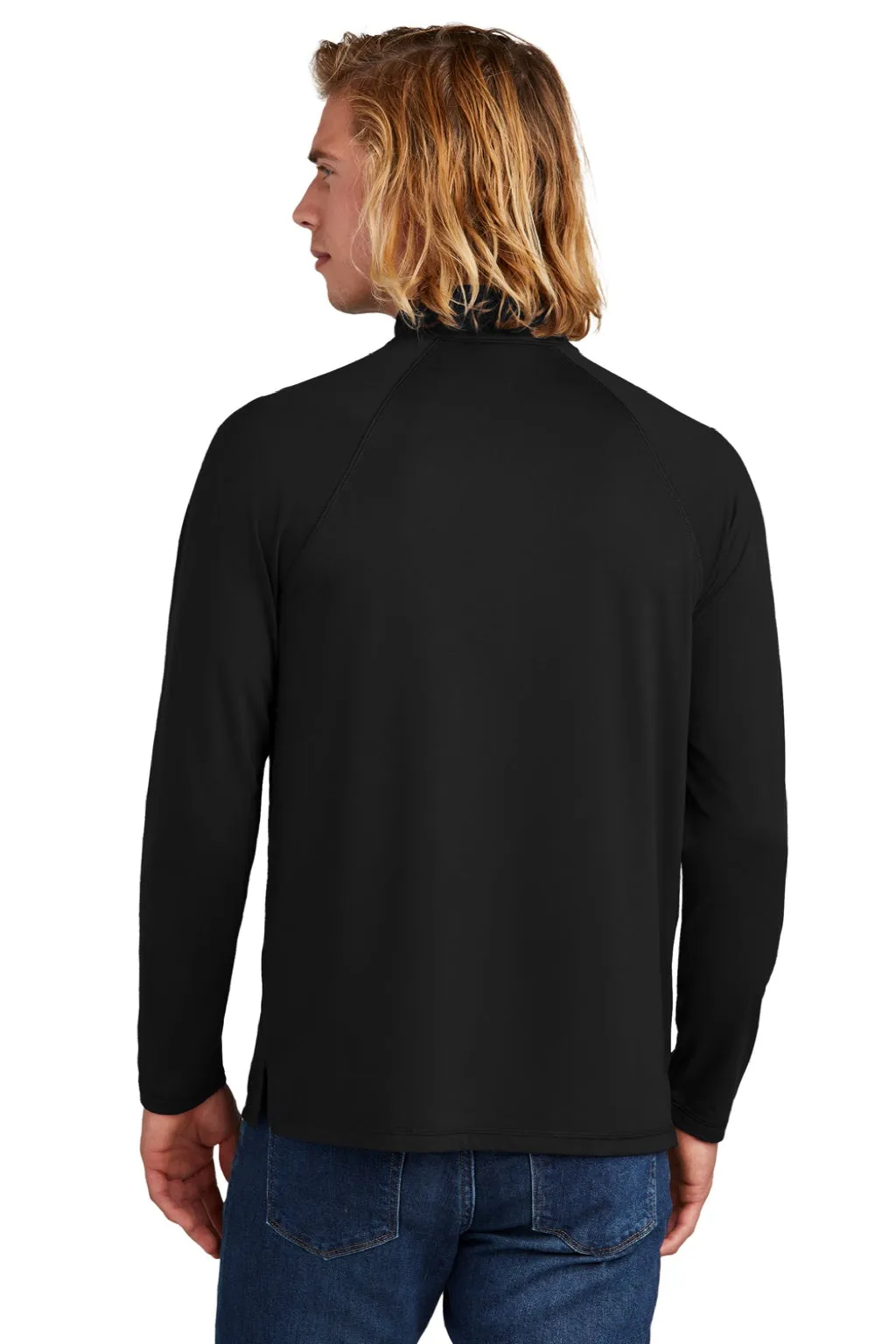 New Era Mens Power Moisture Wicking 1/4 Zip Sweatshirt - Black