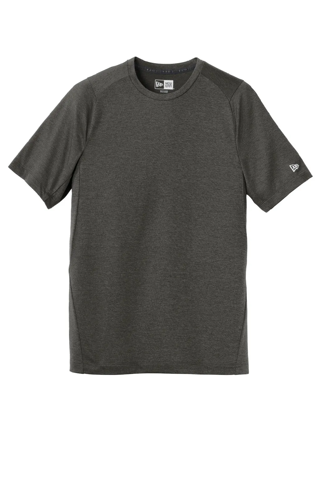 New Era Mens Series Performance Jersey Moisture Wicking Short Sleeve Crewneck T-Shirt - Graphite Grey