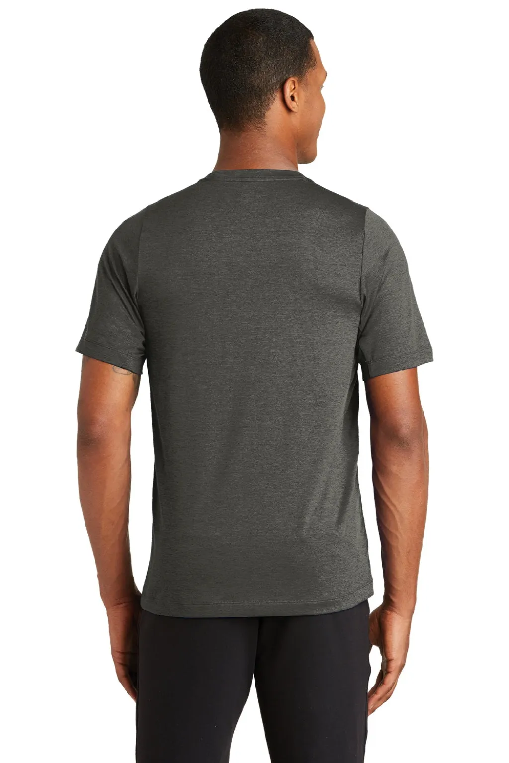 New Era Mens Series Performance Jersey Moisture Wicking Short Sleeve Crewneck T-Shirt - Graphite Grey