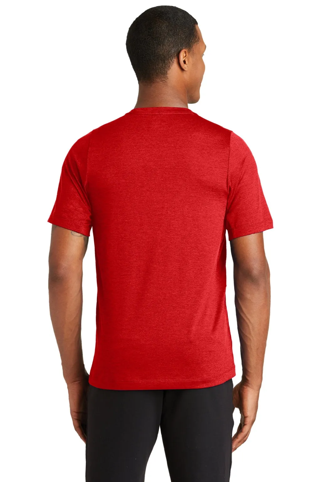 New Era Mens Series Performance Jersey Moisture Wicking Short Sleeve Crewneck T-Shirt - Scarlet Red