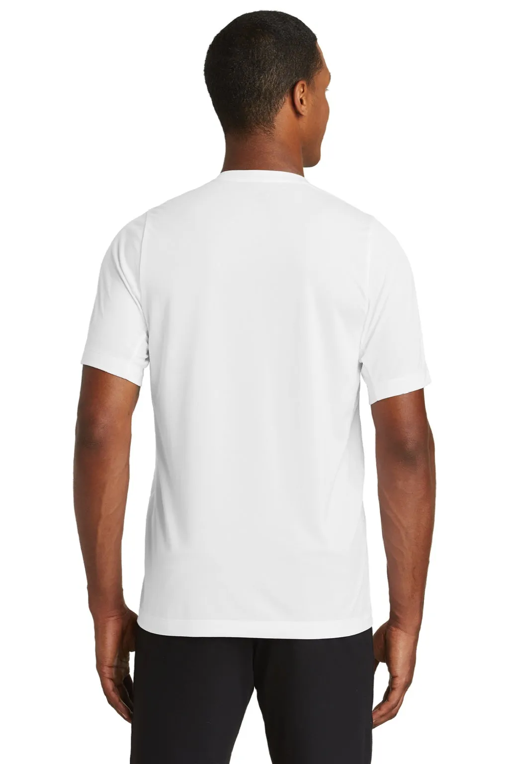 New Era Mens Series Performance Jersey Moisture Wicking Short Sleeve Crewneck T-Shirt - White