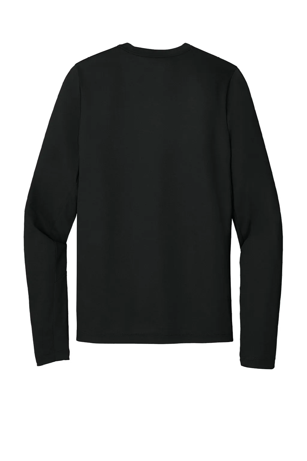 New Era Mens Series Performance Moisture Wicking Long Sleeve Crewneck T-Shirt - Black