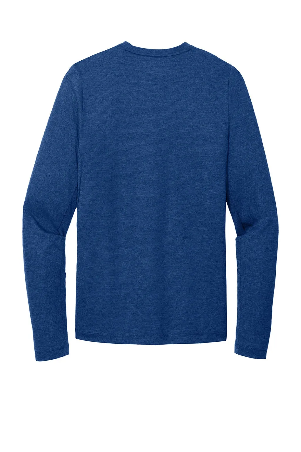New Era Mens Series Performance Moisture Wicking Long Sleeve Crewneck T-Shirt - Royal Blue